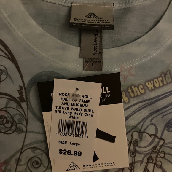 🎸 Official Rock and Roll Hall of Fame and Museum T-Shirt Large (Junior Sizing) - Picture 7 of 8